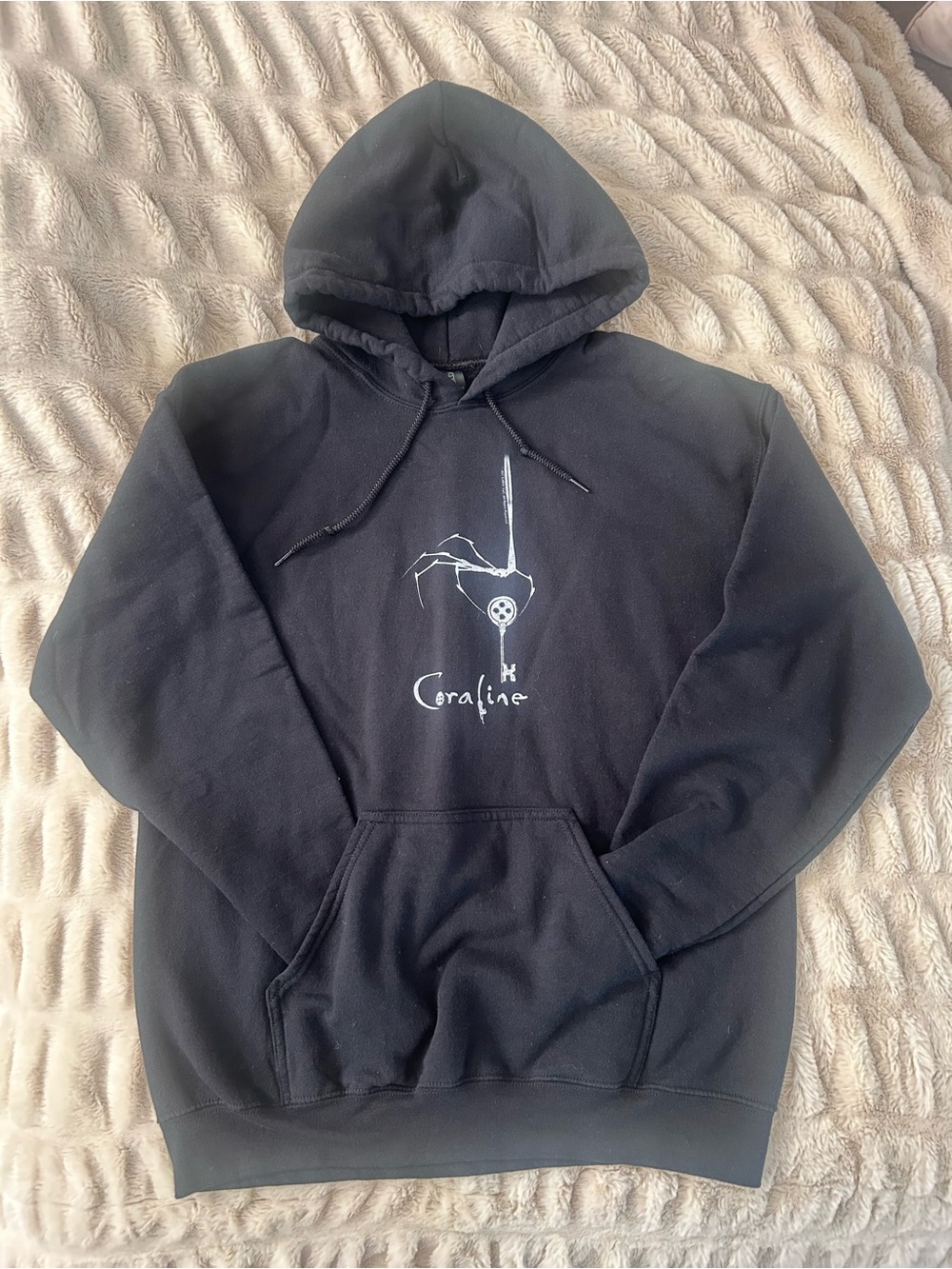 Gildan Black Coraline Graphic Hoodie